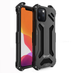 For iPhone 11 Pro R-JUST Shockproof Dustproof Armor Metal Protective Case(Black)