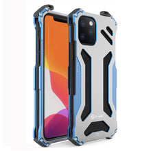 For iPhone 11 Pro R-JUST Shockproof Dustproof Armor Metal Protective Case(Blue)