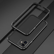 For iPhone 11 Pro Max Aurora Series Lens Protector + Metal Frame Protective Case (Black Silver)