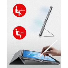 Mutural Yagao Series PC Horizontal Flip Leather Case with Holder & Pen Slot For iPad Air 2022 / 2020 10.9(Black)