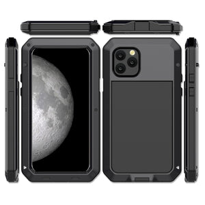 For iPhone 11 Metal Armor Triple Proofing  Protective Case(Black)