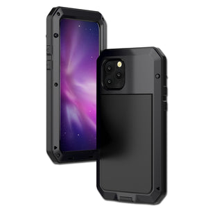 For iPhone 11 Metal Armor Triple Proofing  Protective Case(Black)