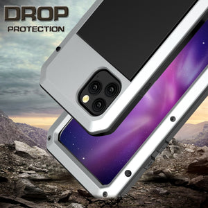 For iPhone 11 Metal Armor Triple Proofing  Protective Case(Silver)