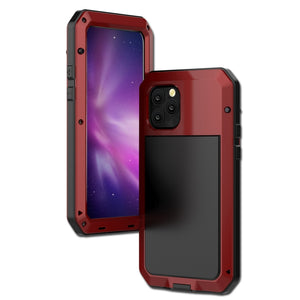 For iPhone 11 Metal Armor Triple Proofing  Protective Case(Red)
