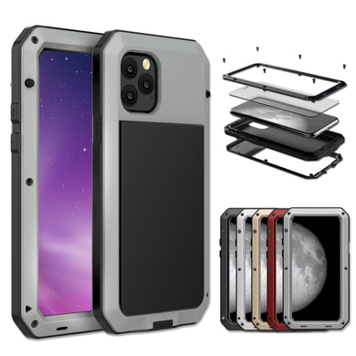 For iPhone 11 Pro Metal Armor Triple Proofing  Protective Case(Silver)