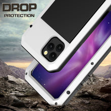 For iPhone 11 Pro Metal Armor Triple Proofing  Protective Case(White)