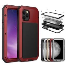 For iPhone 11 Pro Metal Armor Triple Proofing  Protective Case(Red)