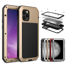 For iPhone 11 Pro Metal Armor Triple Proofing  Protective Case(Gold)