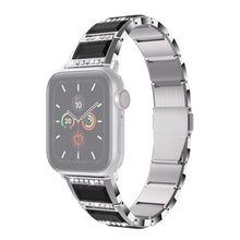 XingYao Series Two-tone Steel Watch Band For Apple Watch Ultra 49mm / Series 8&7 45mm / SE 2&6&SE&5&4 44mm / 3&2&1 42mm(Silver+Black)