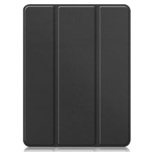 For iPad Pro 12.9 2022 / 2021 Horizontal Flip Honeycomb TPU + PU Leather Tablet Case with Three-folding Holder & Sleep / Wake-up Function & Pen Slot(Black)