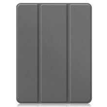 For iPad Pro 12.9 2022 / 2021 Horizontal Flip Honeycomb TPU + PU Leather Tablet Case with Three-folding Holder & Sleep / Wake-up Function & Pen Slot(Grey)