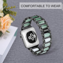 Emerald Stainless Steel Watch Band For Apple Watch Ultra 49mm / Series 8&7 45mm / SE 2&6&SE&5&4 44mm / 3&2&1 42mm(Black)