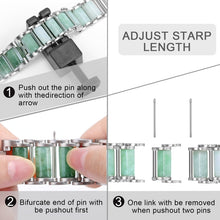 Emerald Stainless Steel Watch Band For Apple Watch Ultra 49mm / Series 8&7 45mm / SE 2&6&SE&5&4 44mm / 3&2&1 42mm(Silver)