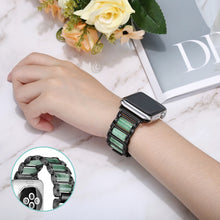 Emerald Stainless Steel Watch Band For Apple Watch Series 8&7 41mm / SE 2&6&SE&5&4 40mm / 3&2&1 38mm(Black)
