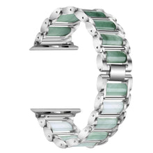 Emerald Stainless Steel Watch Band For Apple Watch Series 8&7 41mm / SE 2&6&SE&5&4 40mm / 3&2&1 38mm(Silver)