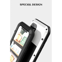For iPhone 12 LOVE MEI Metal Shockproof Waterproof Dustproof Protective Case(White)
