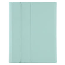 YT098B-A Detachable Candy Color Skin Feel Texture Round Keycap Bluetooth Keyboard Leather Case with Touch Control For  iPad Air 4 10.9 2020 / Air 5 10.9 2022 (Light Green)
