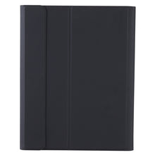 YT098B Detachable Candy Color Skin Feel Texture Round Keycap Bluetooth Keyboard Leather Case For iPad Air 4 10.9 2020 / Air 5 10.9 2022 (Black)