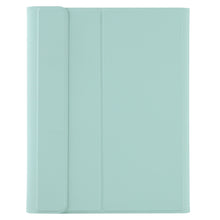 YT098B Detachable Candy Color Skin Feel Texture Round Keycap Bluetooth Keyboard Leather Case For iPad Air 4 10.9 2020 / Air 5 10.9 2022 (Light Green)