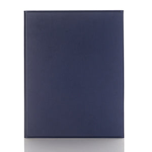 YA102B Detachable Lambskin Texture Round Keycap Bluetooth Keyboard Leather Tablet Case with Pen Slot & Stand For iPad 10.2 (2020) & (2019) / Air 3 10.5 inch / Pro 10.5 inch(Dark Blue)