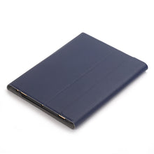 YA102B Detachable Lambskin Texture Round Keycap Bluetooth Keyboard Leather Tablet Case with Pen Slot & Stand For iPad 10.2 (2020) & (2019) / Air 3 10.5 inch / Pro 10.5 inch(Dark Blue)