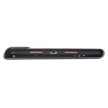 YA102B Detachable Lambskin Texture Round Keycap Bluetooth Keyboard Leather Tablet Case with Pen Slot & Stand For iPad 10.2 (2020) & (2019) / Air 3 10.5 inch / Pro 10.5 inch(Dark Blue)