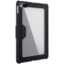 For iPad 10.2 2021 / 2020 / 2019 NILLKIN Bumper Pro Horizontal Flip Leather Case with Pen Slot & Holder & Pen Slot Only Supports iPad Pencil 2nd Generation(Black)