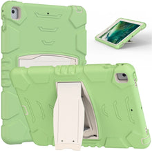 3-Layer Protection  Screen Frame + PC + Silicone Shockproof Combination Case with Holder For iPad 9.7 (2018) / (2017) / Air 2 / Pro 9.7(Matcha Green)