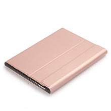 YA11B-A 2021 Detachable Lambskin Texture Round Keycap Bluetooth Keyboard Leather Tablet Case with Touch Control & Pen Slot & Stand For iPad Pro 11 (2021)(Rose Gold)