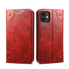 For iPhone 11 Baroque Simple Horizontal Flip Leather Case, with Holder & Card Slots & Wallet(Red)