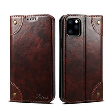 For iPhone 11 Pro Baroque Simple Horizontal Flip Leather Case, with Holder & Card Slots & Wallet(Dark Brown)