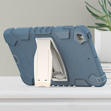 3-Layer Protection Screen Frame + PC + Silicone Shockproof Combination Case with Holder For iPad mini 5 / 4(Cornflower Blue)