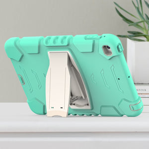 3-Layer Protection Screen Frame + PC + Silicone Shockproof Combination Case with Holder For iPad mini 5 / 4(Mint Green)