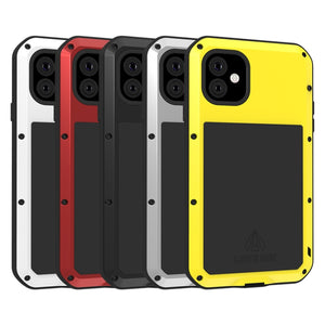 For iPhone 11 LOVE MEI Metal Shockproof Waterproof Dustproof Protective Case(White)