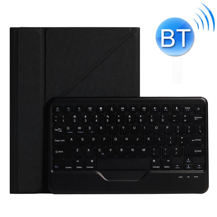 B07 Splittable Bluetooth Keyboard Leather Tablet Case with Triangle Holder & Pen Slot For iPad 9.7 2018 & 2017 / Pro 9.7 / Air 2(Black Diamond Pattern)