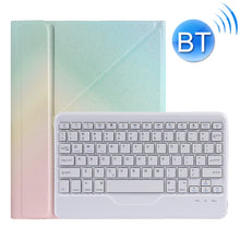 B09 Splittable Bluetooth Keyboard Leather Tablet Case with Triangle Holder & Pen Slot For iPad 10.2 2020 & 2019 / Pro 10.5 inch / Air 3 10.5 inch(Gradient Rainbow)