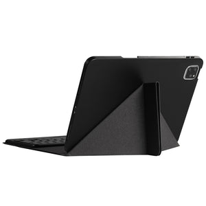 B011 Splittable Bluetooth Keyboard Leather Tablet Case with Triangle Holder & Pen Slot For iPad Pro 11 inch 2021 & 2020 & 2018 / Air 4 10.9 inch(Black Diamond Pattern)