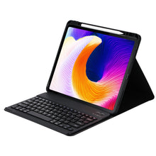 HK132 Detachable Plastic Bluetooth Keyboard Tablet Case with Holder & Pen Slot For iPad Pro 12.9 inch 2021 / 2020 / 2018(Black)