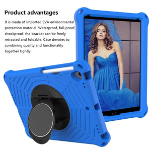 Spider King EVA Protective Case with Adjustable Shoulder Strap & Holder & Pen Slot For iPad Pro 10.5 inch 2017 / Air 3 10.5 inch(Blue)