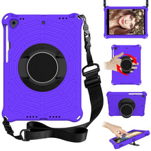 Spider King EVA Protective Case with Adjustable Shoulder Strap & Holder & Pen Slot For iPad Pro 10.5 inch 2017 / Air 3 10.5 inch(Purple)