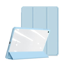 For iPad 10.2 2021 / 2020 / 2019 DUX DUCIS TOBY Series Shockproof PU Leather + PC + TPU Horizontal Flip Case with Holder & Pen Slot & Sleep / Wake-up Function(Blue)