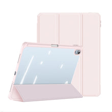 DUX DUCIS TOBY Series Shockproof PU Leather + PC + TPU Horizontal Flip Case with Holder & Pen Slot & Sleep / Wake-up Function For iPad Air 2022 / 2020 10.9(Pink)