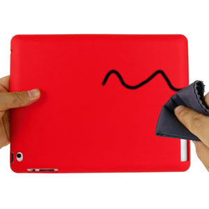 Solid Color Liquid Silicone Dropproof Full Coverage Protective Case For iPad 4 / 3 / 2(Red)