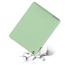 Solid Color Liquid Silicone Dropproof Full Coverage Protective Case For iPad 4 / 3 / 2(Green)