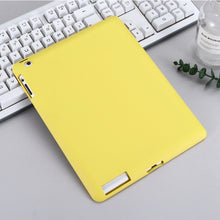 Solid Color Liquid Silicone Dropproof Full Coverage Protective Case For iPad 4 / 3 / 2(Yellow)