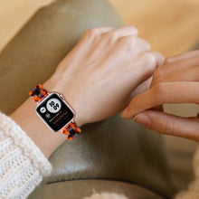 Oval Resin Watch Band For Apple Watch Series 8&7 41mm / SE 2&6&SE&5&4 40mm / 3&2&1 38mm(Tortoiseshell)