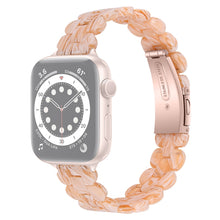 Oval Resin Watch Band For Apple Watch Ultra 49mm / Series 8&7 45mm / SE 2&6&SE&5&4 44mm / 3&2&1 42mm(Silk White)