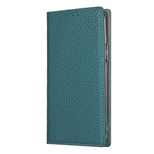 For iPhone 12 / 12 Pro Litchi Genuine Leather Phone Case(Sky Blue)