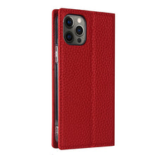 For iPhone 12 / 12 Pro Litchi Genuine Leather Phone Case(Red)