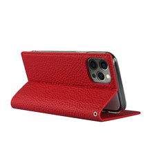 For iPhone 12 / 12 Pro Litchi Genuine Leather Phone Case(Red)
